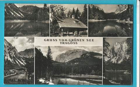 AK Gruss vom Grünen See. Tragöss. (1956)