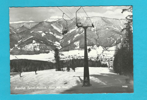AK Sessellift Spital-Stuhleck mit Rax. (1964)