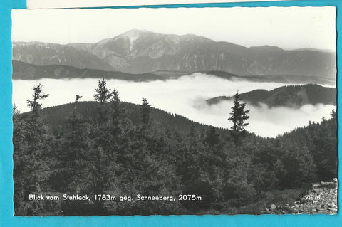 AK Blick vom Stuhleck geg. Schneeberg. (1964)