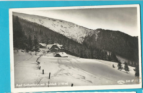 AK Karl Lechnerhaus mit Stuhleck. (1941-42)