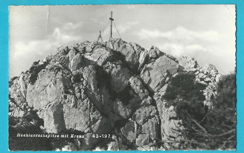AK Hochlantschspitze mit Kreuz.