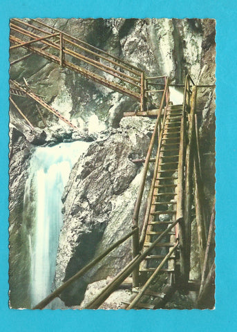 AK Hochlantsch-Bärenschützklamm mit kleinem und großen Wasserfall.