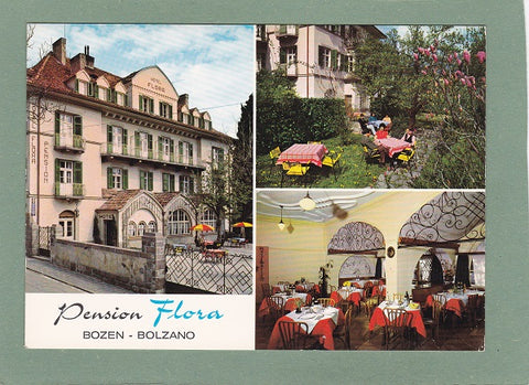 AK Bozen. Pension Flora. Fagenstraße 27 Via Fago.
