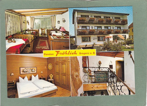 AK Bregenz am Bodensee. Pension Fröhlich. Heldendankstraße 6c.