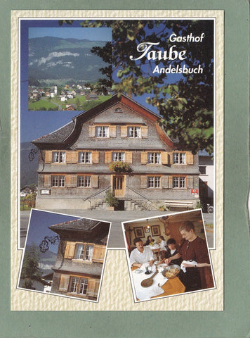 AK Andelsbuch. Gasthof Taube. Fam. Geser.