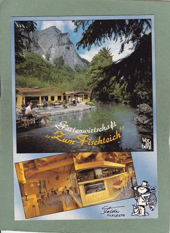 AK Au/Bregenzerwald. Gartenwirtschaft Zum Fischteich.