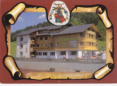 AK Großdorf über Egg, Bregenzerwald. Pension St. Hubertus. Kurt und Roshilde Meusburger.