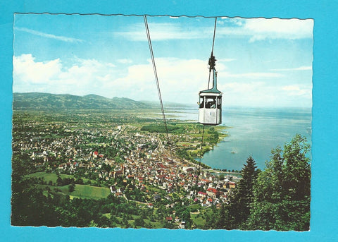 AK Pfänderbahn mit Bregenz.