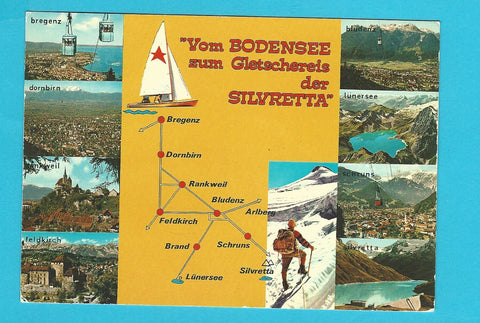 AK Vom Bodensee zum Gletschereis der Silvretta.