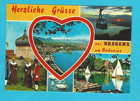 AK Herzliche Grüsse aus Bregenz.
