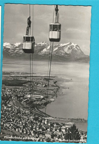 AK Pfänderbahn mit Bregenz.