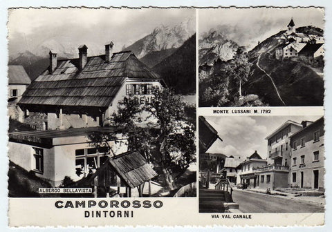 AK Camporosso Dintorni. Albergo Bellavista. Monte Lussari. Via Val Canale.