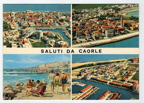 AK Saluti da Caorle. Panorami. La spiaggia. La darsena.