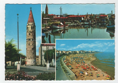 AK Caorle. Il Campanile. Il Porto e la Spiaggia.