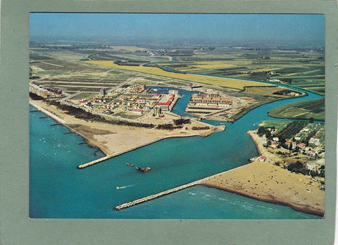 AK Caorle. Porto S. Margherita. Veduta aerea.