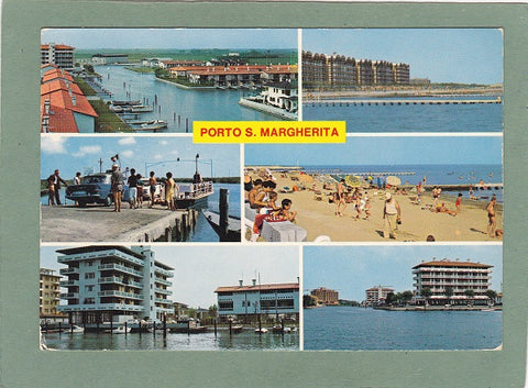 AK Caorle. Porto S. Margherita. (mit Autofähre, links in der Mitte)