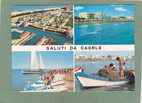 AK Saluti da Caorle. La Darsena.