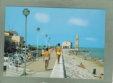 AK Caorle. Madonnina dell'Angelo e passeggiata.
