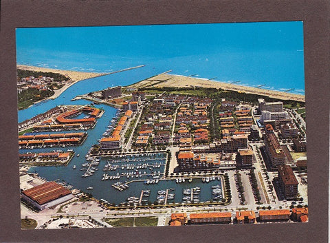 AK Caorle. Porto S. Margherita. Panorama aereo.