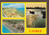 AK Caorle. Vedute aeree delle spiaggie di levante e ponente e notturno in laguna.