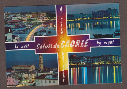 AK Saluti da Caorle di notte.