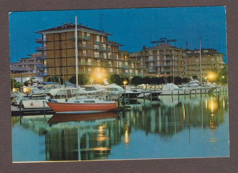 AK Caorle. Porto S. Margherita. La Darsena - Notturno.