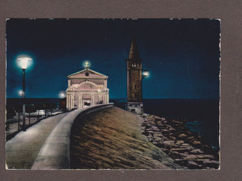 AK Marina di Caorle. Madonna dell'Angelo - Notturno.