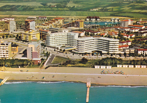 AK Caorle. Porto S. Margherita. Veduta aerea.