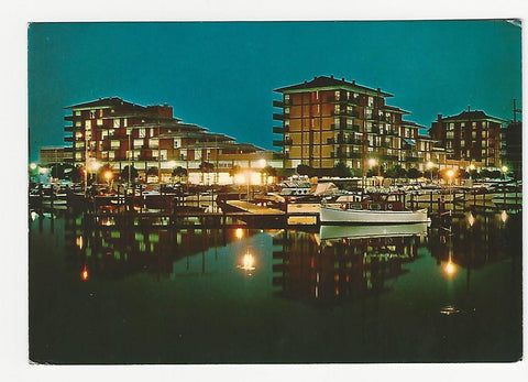 AK Caorle. Porto S. Margherita. La Darsena - Notturno.