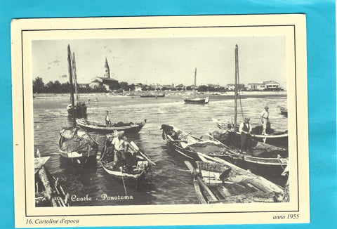 AK Caorle - Cartolina d'epoca anno 1955.