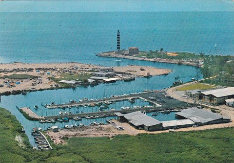 AK Lido di Jesolo - Cavallino. Veduta aerea della Darsena.