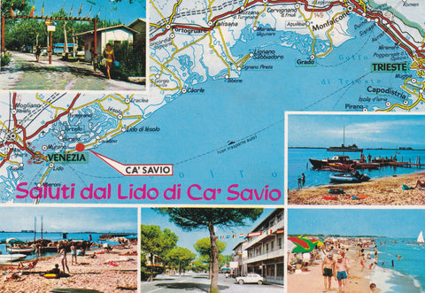 AK Saluti dal Lido di Ca' Savio.