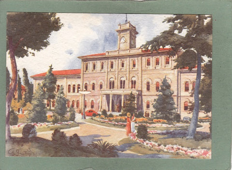 AK Cattolica. Palazzo del Municipio e Giardini Pubblici.