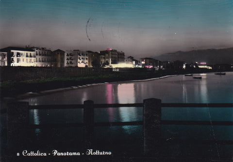 AK Cattolica. - Panorama - Notturno.