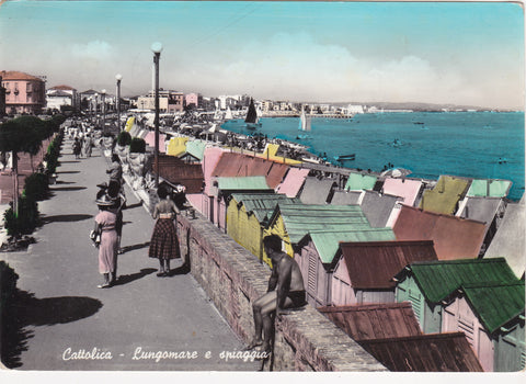AK Cattolica - Lungomare e spiaggia.
