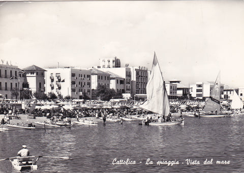 AK Cattolica - La spiaggia - Vista dal mare.