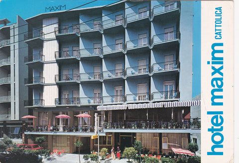 AK Cattolica. Hotel Maxim. Via Facchini 7.