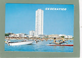 AK Cesenatico. Alberghi e spiaggia visti dal mare.