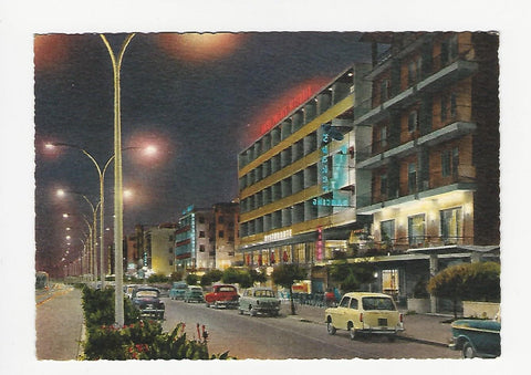 AK Lido di Sottomarina. Lungomare notturno.