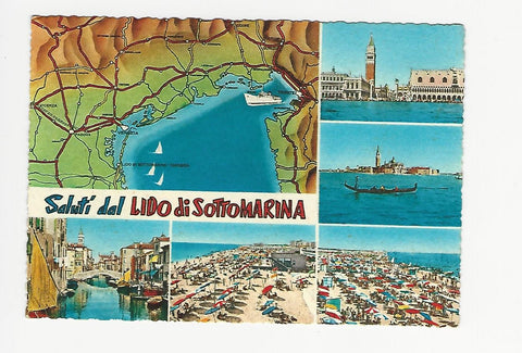 AK Saluti dal Lido di Sottomarina.
