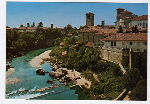 AK Cividale del Friuli. Ingresso al Tempietto Longobardo – Fiume Natisone.