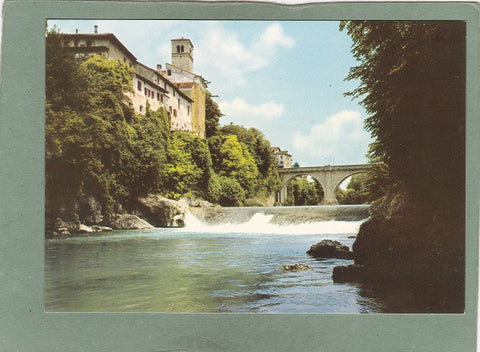 AK Cividale del Friuli. Chiesa S. Francesco e fiume Natisone.