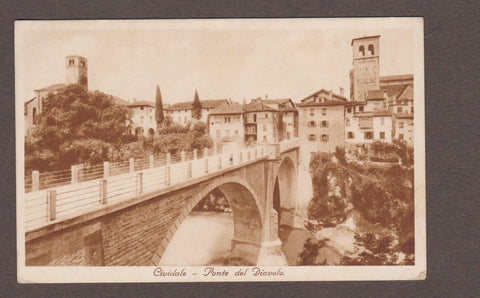 AK Cividale. Ponte del Diavolo. (1935)