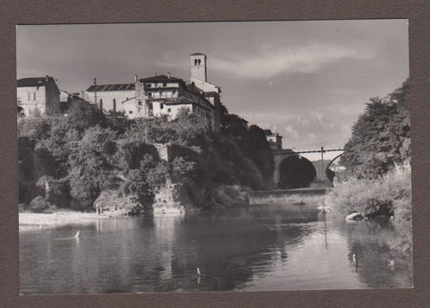 AK Cividale. Chiesa S. Francesco. Il Ponte del Diavolo sul Natisone.