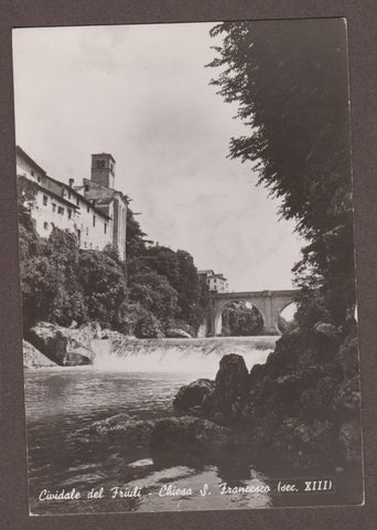 AK Cividale del Friuli - Chiesa S. Francesco e Ponte Del Diavolo.