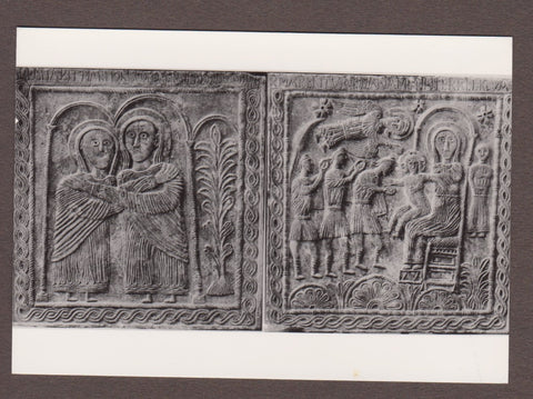 AK Cividale - Duomo - Museo Cristiano. La Visitazione L'Adorazione dei Magi. Facce laterali dell'Altare di Ratchis.