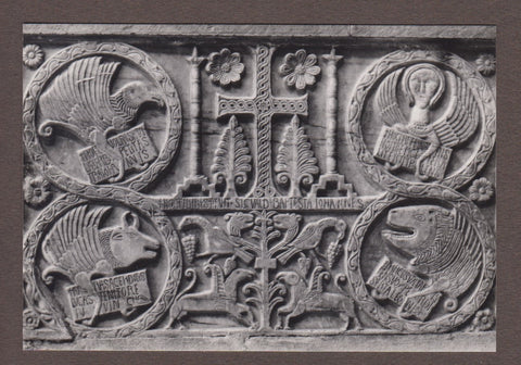 AK Cividale - Duomo. Museo Paleocristiano. Battistero di Callisto. Particolare del Paliotto di Sigualdo.
