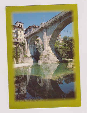AK Cividale del Friuli. Ponte del Diavolo visto dal fiume Natisone.