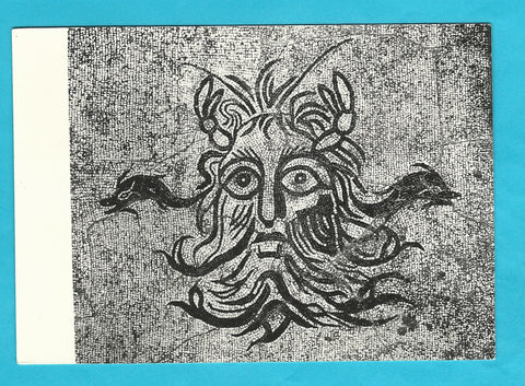 AK Cividale - Museo Archeologico Nazionale. Mosaico pavimentale con la testa di Oceano.
