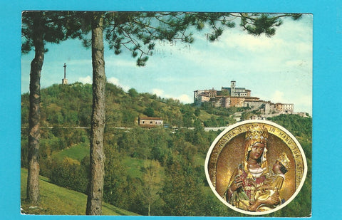 AK Castelmonte. Santuario visto dalla pineta.